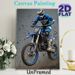 Motocross Themed Painting Poster, Dynamic Realistic Action Scene Poster, Vibrant Off-road Motorbike Racing Design, Suitable For Man Cave, Garage And_maomaolike.com