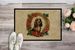 English Cocker Spaniel Christmas Flowers Doormat Front Door Mat Indoor Outdoor Rugs For Entryway, Non Slip Washable Low Pile, 24H X 36W_maomaolike.com