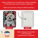 Bichon Frise Christmas Porcelain Ornament Christmas Tree Hanging Decorations For Home Christmas Holiday, Rectangle, Gift, Multicolor_maomaolike.com