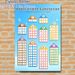 Addition And Subtraction Number Houses Math Table Painting Poster, Colorful House-shaped Arithmetic Chart Poster, Practical Guide For Learning Basic_maomaolike.com
