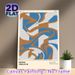 Retro Abstract Geometric Painting Poster, Vintage Curvy & Blocky Graphic Poster, Timeless Artistic Design Brings Retro Vibe, Suitable For Living Room_maomaolike.com