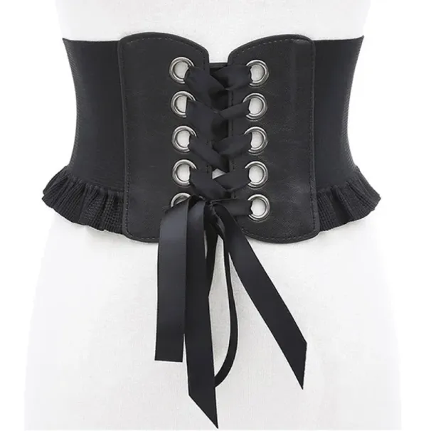 HOT Women Wide Waistband Female Elastic High Waist Bandages Girdle Belts for Coat Dress Feminin Ceinture Red Corset Belt_maomaolike.com