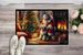 Old English Sheepdog And Santa Claus Doormat Front Door Mat Indoor Outdoor Rugs For Entryway, Non Slip Washable Low Pile, 24H X 36W_maomaolike.com