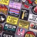 Warning Letters Embroidery Patches For Jeans Good Vibes Iron On Patch Thermoadhesive Patches For Clothes Applique Stickes Logo_maomaolike.com