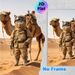 Desert Explorer Cat With Camel Painting Poster, Whimsical Realistic Desert Scene Poster, Unique Anthropomorphic Artwork Ideal For Home And Office_maomaolike.com