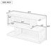 Retro Console Table With Symmetrical 2-Tier Open Shelf For Entryway And Living Room_maomaolike.com