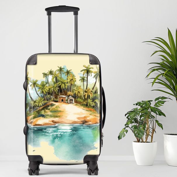Island4 Luggage, 20/24/28 Inch Luggage, Carry-On, Custom Luggage, Luggage Set, Suitcase, Travel, Vacation, Cabin Suitcase, Custom Suitcase, Personalized Luggage_maomaolike.com