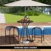 28 Inches Outdoor Bar Table With Wood-Like Tabletop For Backyard Garden_maomaolike.com