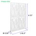 Metal Privacy Screens W3.8Ft X H6Ft Outdoor And Indoor Divider With Free Standing Decorative Privacy Screen For Balcony Patio Garden Room Divider, White Leaf Shape_maomaolike.com