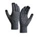 Knitted gloves with fleece thickening touch screen knitted cycling anti-slip offset warm winter gloves_maomaolike.com
