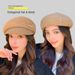 Hot Sale Wool Peaked Beret Women's Season Face-Showing Little Korean Style Knitted Fashion Newsboy British Elegance Painter Cap_maomaolike.com