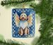Labradoodle My Angel Porcelain Ornament Christmas Tree Hanging Decorations For Home Christmas Holiday, Rectangle, Gift, Multicolor_maomaolike.com