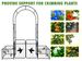 Metal Garden Arch With Doors Garden Arbor Trellis Climbing Plants Support Arch Outdoor Arch Wedding Arch Party Events Archway Black_maomaolike.com