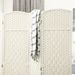 Folding Room Divider Screen 4 Panel 6 Tall Privacy Screen Freestanding Wood Partition For Home Office, White_maomaolike.com