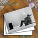 Surreal Fatigued Businessman Painting Poster, Monochrome Surreal Visual Illusion Scene Poster, Unique Artistic Decor With Playful Concept, Suitable_maomaolike.com