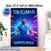 Gerwyn Price "The Iceman" Sports Painting Poster, Vibrant Neon-lit Dynamic Athlete Portrait Poster, Energetic Sports-themed Decor Ideal For Game Rooms_maomaolike.com