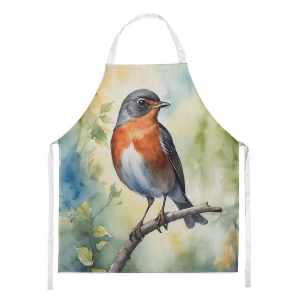 Michigan American Robin Apron Cooking Kitchen Server Baking Crafts Gardening For Adult Women Men, Unisex, Large, Multicolor_maomaolike.com