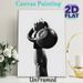 Kettlebell Fitness Painting Poster, Monochrome Minimalist Workout Scene Poster, Motivational Fitness Decor Ideal For Gym, Home Workout Space_maomaolike.com