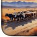 Cattle Drive At Sunset Dish Drying Mat Absorbent Dish Drying Mat Pad For Kitchen Counter Dish Drainer Mat For Countertop, 14 X 21", Multicolor_maomaolike.com