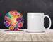 Colorful Roses Large Sandstone Coasters Pack Of 4 Absorbent Round Coasters Decor Gifts For Men Or Women, 4 In, Multicolor_maomaolike.com