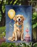 Golden Retriever Happy Birthday Garden Flag Mailbox Flag Decorative Yard Flag Banner Outside Patio Artwork Yard Flower Beds, Garden Size, Multicolor_maomaolike.com