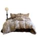 2025 New Model Original Cotton Linen Bedspread Four-Piece Set Double-Layer Jacquard Vintage Floral Duvet Cover For_maomaolike.com