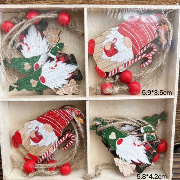 Christmas Decorations Creative Wooden Gift Box Small Pendant Christmas Tree Small Pendant Gifts_maomaolike.com