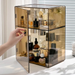 Perfume Box Dustproof Dressing Table Bottle Jar Display Cabinet Entrance Lipstick Skincare High-end Storage Rack_maomaolike.com