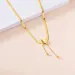 Vintage Butterfly Necklace Golden Stainless Steel Blade Snake Chains Aesthetic Charms Choker Women Jewelry Gift To Mujer_maomaolike.com