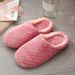Unisex Fluffy Home Slippers Soft Lightweight Anti Slip Comfortable Indoor Slides For Autumn Winter_maomaolike.com