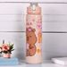 700ml Capybara Cute With Straw & Handle Bottle Large Capacity Travel Water Cup For Fitness Sports_maomaolike.com
