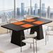 Dining Table, Farmhouse Wood Kitchen Table For 6 People_maomaolike.com