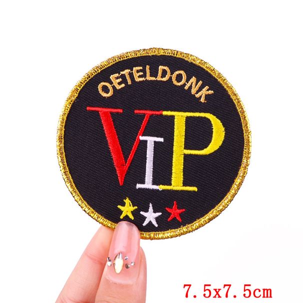 2026 Pink Style Netherland Oeteldonk Emblem Embroidered Patches Frog Iron On Patches For Clothing Uniform Sew Embroidery New DIY_maomaolike.com