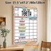 Brush Your Teeth Weekly Tracking Chart Painting Poster, Colorful Cute Illustrated Poster, Practical Tool To Monitor Morning & Evening Teeth Brushing_maomaolike.com