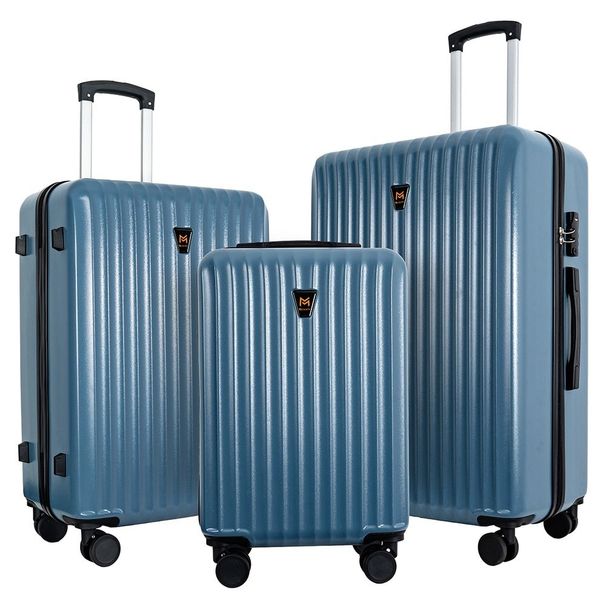 3pcs Luggage Set - Lightweight Hard Shell Suitcase Set With Double Spinner Wheels, Carry-on Luggage With TSA Lock, Large Capacity Travel Trolley Case, Designed For Business And Leisure Trips_maomaolike.com