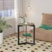 19.68"H Round Side Table, Round Accent End Table With Sturdy Metal Frame, Round Nightstand, For Living Room, Bedroom, Balcony, Office_maomaolike.com