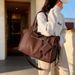 New Cross-border Sports And Fitness Bag, Fashionable Unisex Handbag, Large-capacity Soft Leather Casual Travel Bag_maomaolike.com