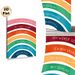 Rainbow Positive Affirmation Painting Poster, Vibrant Watercolor-style Poster, Colorful Rainbow With German Motivational Phrases, Uplifting Decor_maomaolike.com