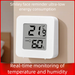 Thermohygrometer Indoor Household Precision High Accuracy Electronic Smart Digital Display Wall-mounted Baby Room Dry_maomaolike.com