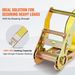 Ratchet Tie Down Straps (8PK), 4400 Lb Break Strength, E-Track Endless Ratchet With 8 Premium 2" X 15' Rachet Tie Downs Heavy Duty, For Moving Securing Cargo, Appliances, Lawn Equipment_maomaolike.com