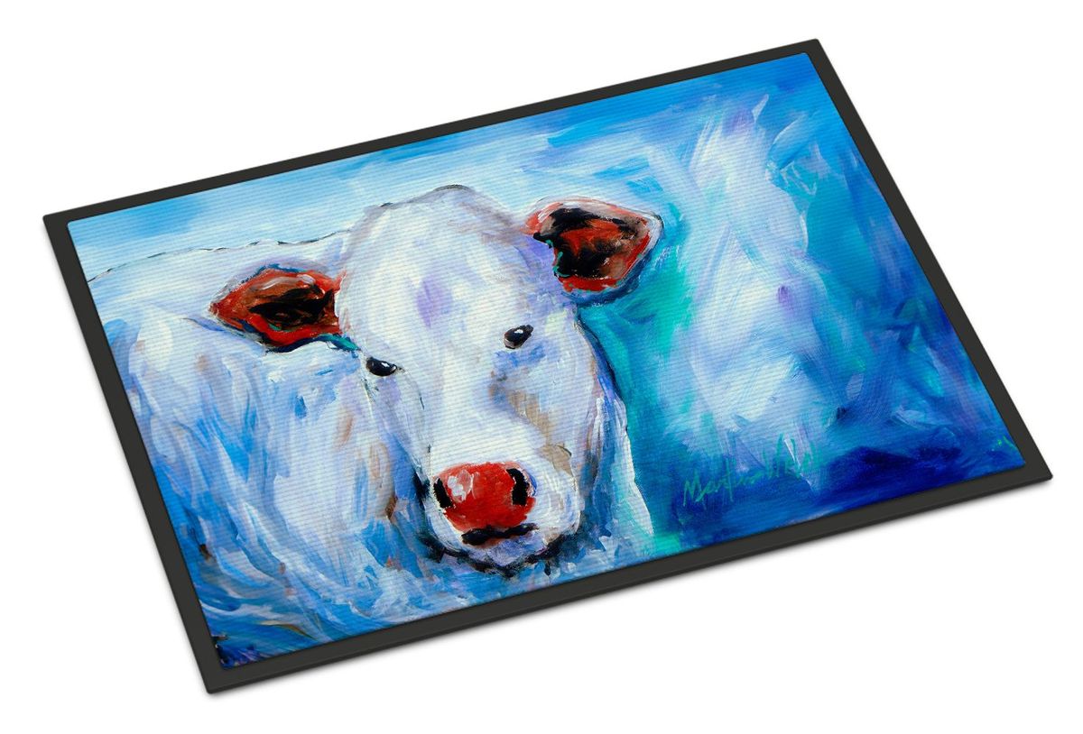 Move Over Cow Doormat Front Door Mat Indoor Outdoor Rugs For Entryway, Non Slip Washable Low Pile, 24H X 36W_maomaolike.com
