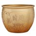 Brass Ornament Golden Toad Rice Cylinder Treasure Basin Office Home Entrance Storage Container Decorative Metal Craft_maomaolike.com