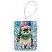 Pekingese Christmas Porcelain Ornament Christmas Tree Hanging Decorations For Home Christmas Holiday, Rectangle, Gift, Multicolor_maomaolike.com