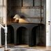 Console Table, Wooden Entryway Table Sofa Table With Arch Base_maomaolike.com