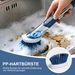 Refillable Kitchen Soap Dispenser Dish With 4 Replacement Heads, Multifunctional Long Handle Scrub Brush_maomaolike.com