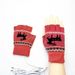 Heating Gloves USB electric half-finger gloves female winter autumn winter students riding wool cute sweet bare fingers_maomaolike.com