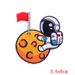 Cartoon Space Astronaut Embroidery Stickers Rocket Patch For Clothing Clothing Accessories Handmade Cloth Stickers Self-adhesive_maomaolike.com