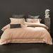 High-End Light Luxury Style 100S Long-Staple Four-Piece Set Thousand Frame Color Jacquard Full Pure Cotton Wide Edge Duvet Cover B_maomaolike.com