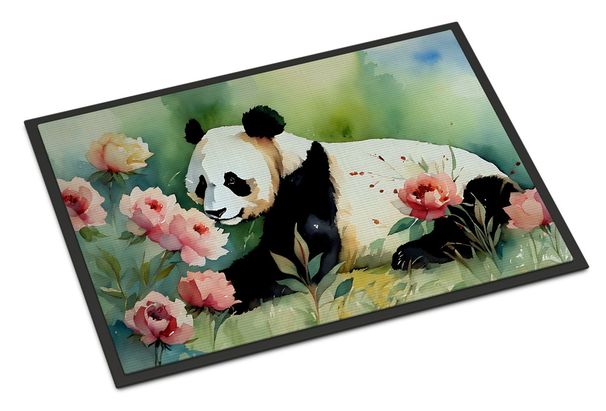 Panda Doormat Front Door Mat Indoor Outdoor Rugs For Entryway, Non Slip Washable Low Pile, 24H X 36W_maomaolike.com