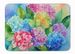 Hydrangeas In Watercolor Memory Foam Kitchen Mat Machine Washable Anti-Fatigue Mat Cushion Comfort Bath Mat Or Kitchen Rug_maomaolike.com